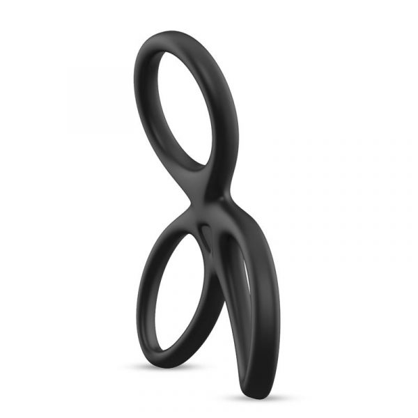 anillo triple pene y testiculos silicona liquida flexible 2