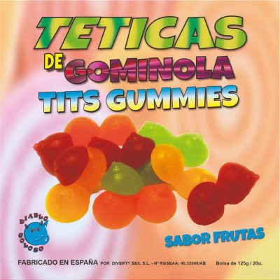 Caja de Gominolas de Pecho Sabor FrutasDIVERTY SEX