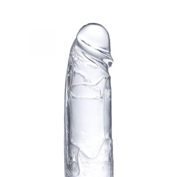 dildo realista con testiculos material cristalino 155 cm 4