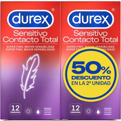 Duplo Sensitivo Contacto Total 12udDUREX