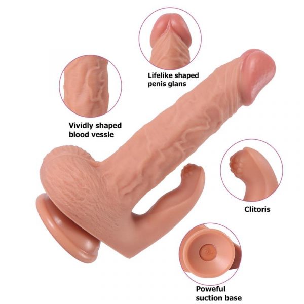 haydon dildo con 20 modos de vibracion y estimulador de clitoris 4