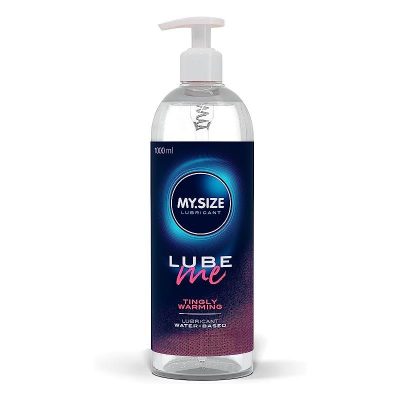 Lube Me Lubricante Base Agua Calor y Hormigueo 1000 mlMY SIZE