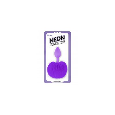 Neon Plug Anal con Cola PúrpuraNEON