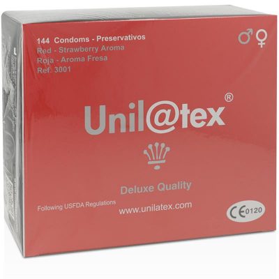 Preservativos Rojo-Fresa 144 UnidadesUNILATEX