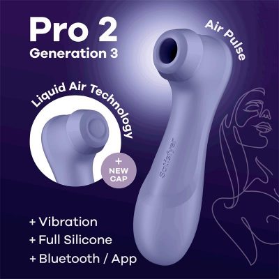 Pro 2 Genera 3 Liquid Air Technology Succión y Vibración APP Connect LilacSATISFYER