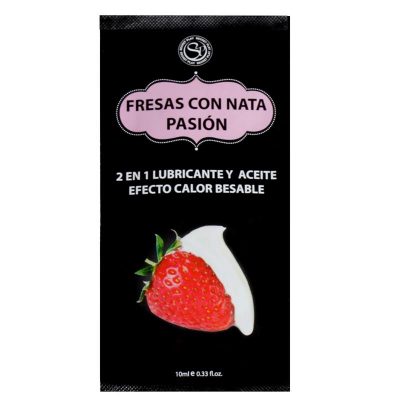 Secret Play Pack 12 Monodosis Lubricante Fresas con NataSECRET PLAY