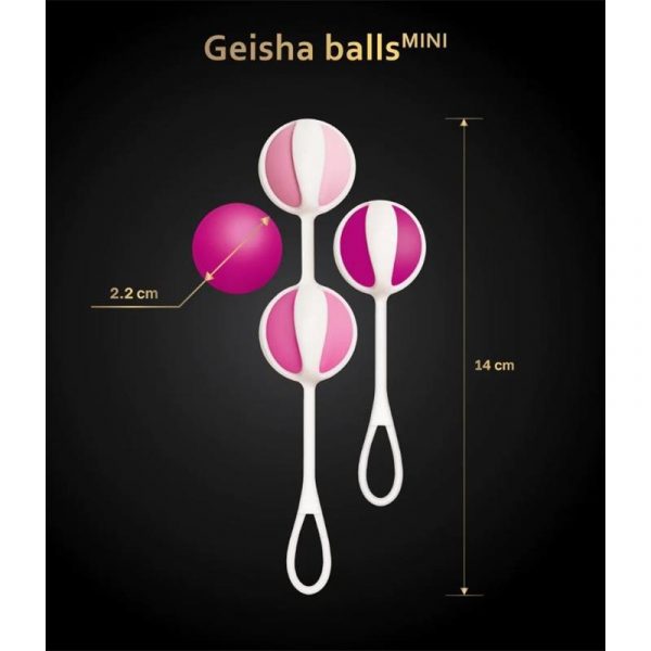 set 4 bolas geisha balls mini raspberry 3