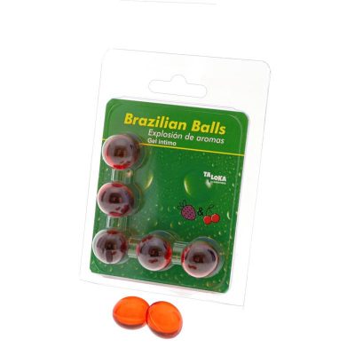 Set 5 Brazilian Balls Explosion Aroma Fresa y CerezaBRAZILIAN BALLS