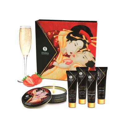 Shunga Kit Secretos de una Geisha Vino EspumosoSHUNGA