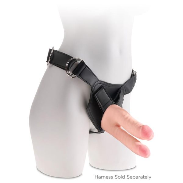 3D Dildo Doble Penetración Triple Densidad Plus 9.5 Natural - imagen 4