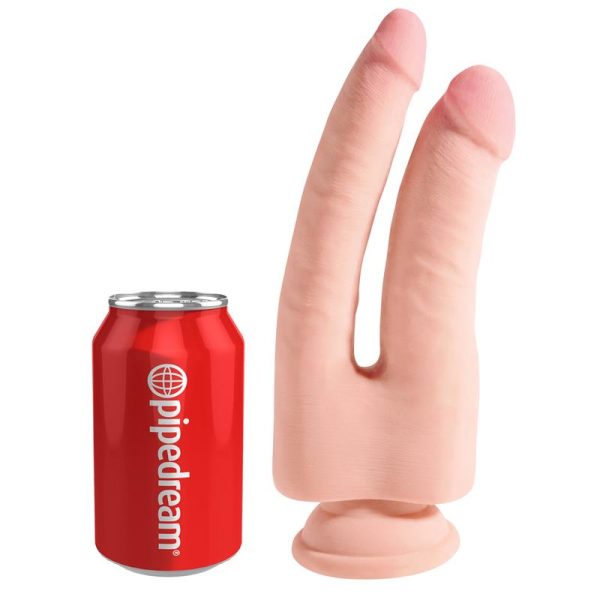 3D Dildo Doble Penetración Triple Densidad Plus 9.5 Natural - imagen 5