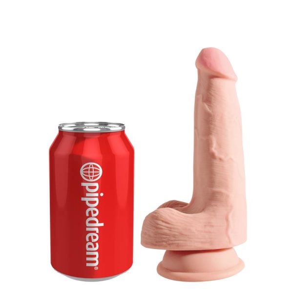 3D Dildo Triple Densidad con Testículos Plus 5 Natural - imagen 7