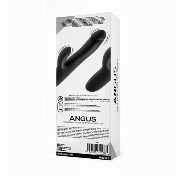 Angus Vibrador con Función de Movimiento Thrusting 2 Motores Silicona USB - imagen 3