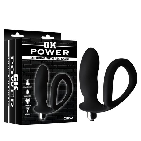 Anillo para el Pene con Plug Anal Negro - imagen 4