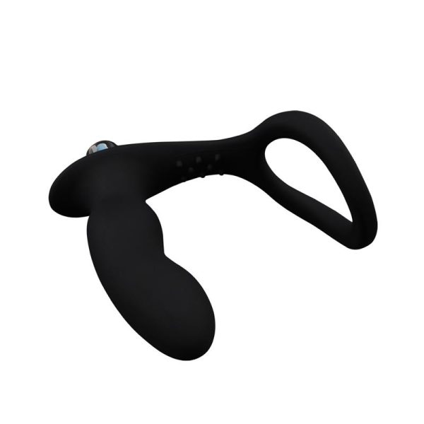 Anillo para el Pene con Plug Anal Negro - imagen 6