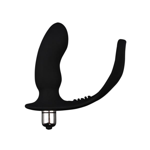 Anillo para el Pene con Plug Anal Negro - imagen 7