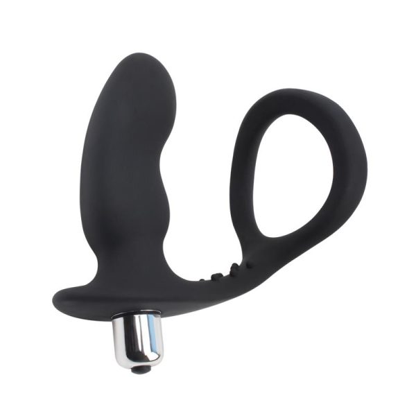Anillo para el Pene con Plug Anal Negro - imagen 9