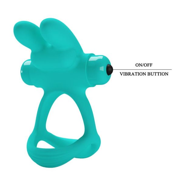 Anillo para el Pene con Vibración Passionate Dante Verde - imagen 2