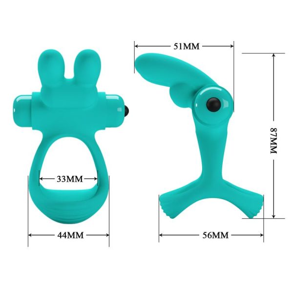 Anillo para el Pene con Vibración Passionate Dante Verde - imagen 5