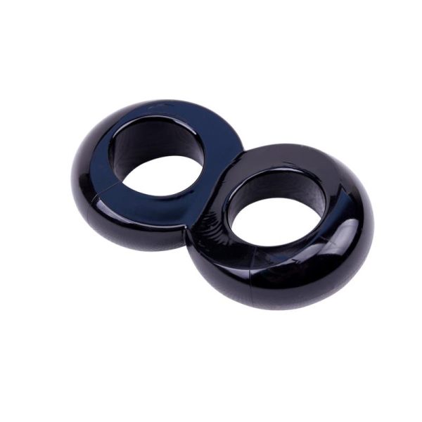 Anillo para el Pene Doble Duo Cock 8 Negro - imagen 3