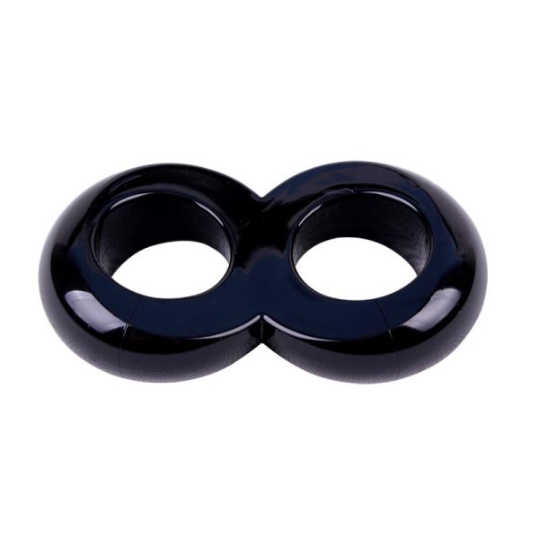 Anillo para el Pene Doble Duo Cock 8 Negro - imagen 4