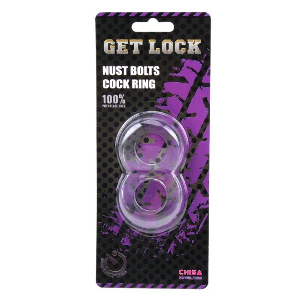 Anillo para el Pene Doble Duo Cock 8 Transparente - imagen 2