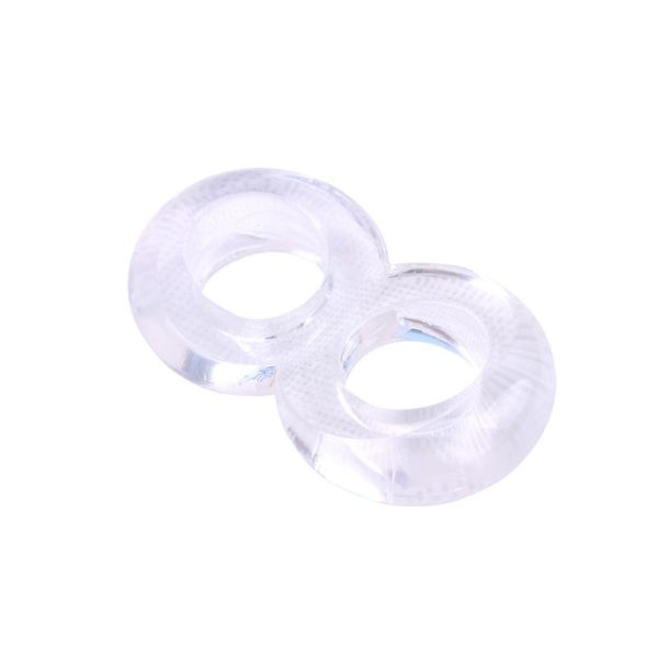 Anillo para el Pene Doble Duo Cock 8 Transparente - imagen 5