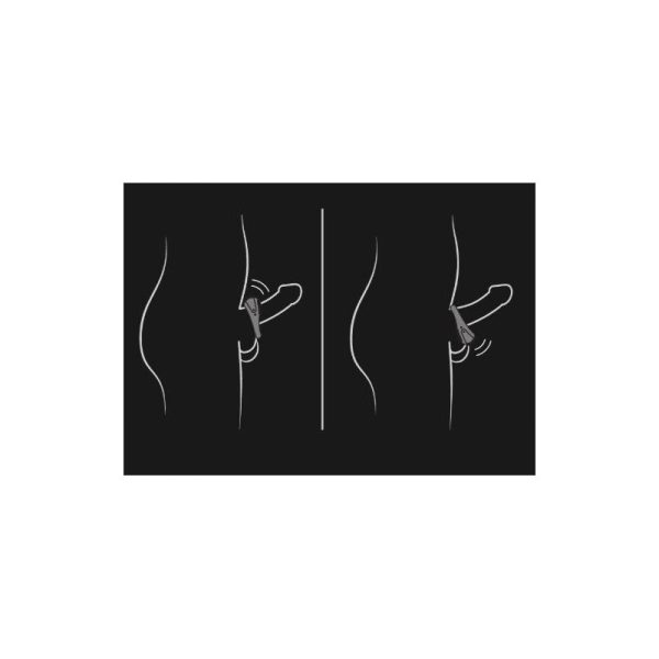 Anillo Vibrador Atom Negro - imagen 4