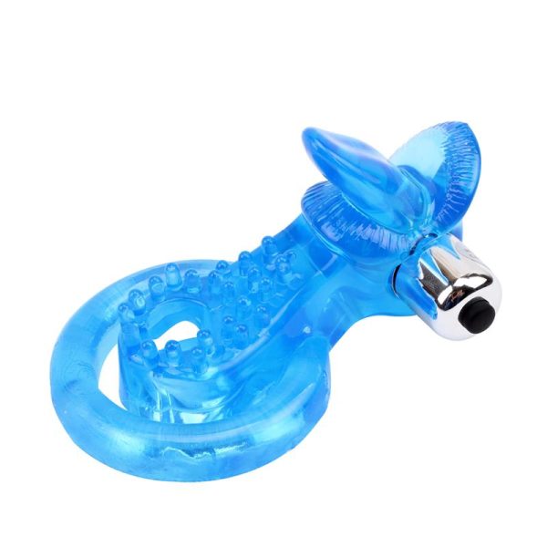 Anillo Vibrador para el Pene The Tongue Azul - imagen 4