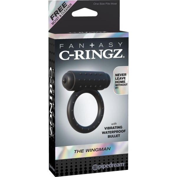 Anillo Vibrador Wingman Negro - imagen 7
