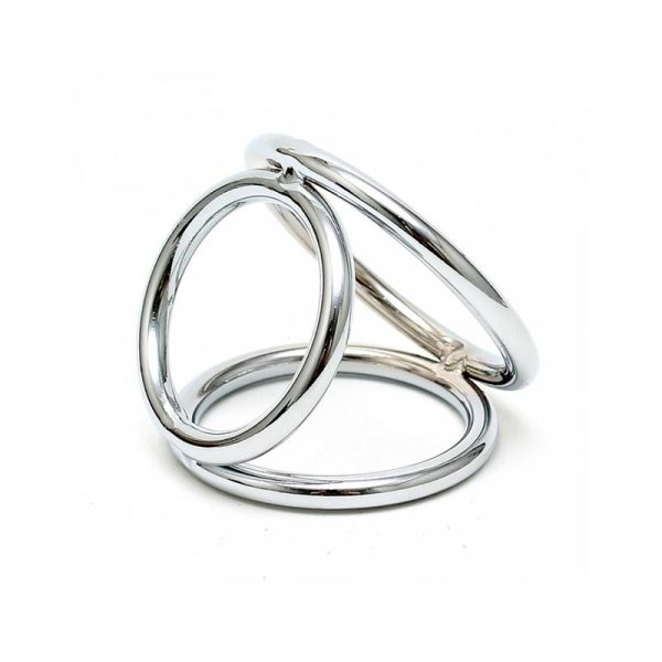Anillos en Triángulo Metálico para Pene y Testículos - imagen 2