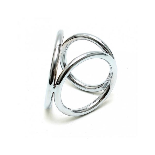 Anillos en Triángulo Metálico para Pene y Testículos - imagen 3