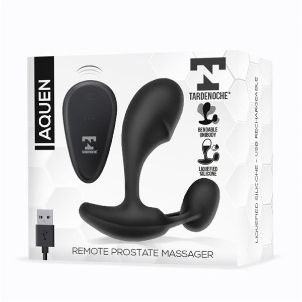Aquen Estimulador Prostático y Perineo Control Remoto Silicona Líquida USB Magnético - imagen 3