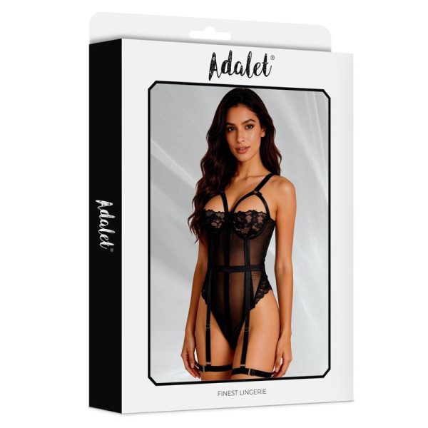 Ariana Body con Liguero y Ligas Rojo - imagen 4