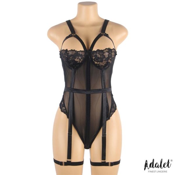 Ariana Body con Liguero y Ligas Rojo - imagen 7