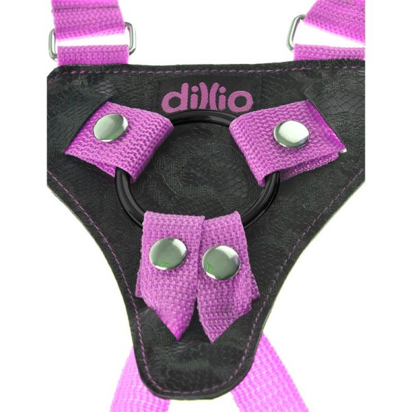 Arnés con Tirantes y Dildo 19 cm-7 Rosa - imagen 2