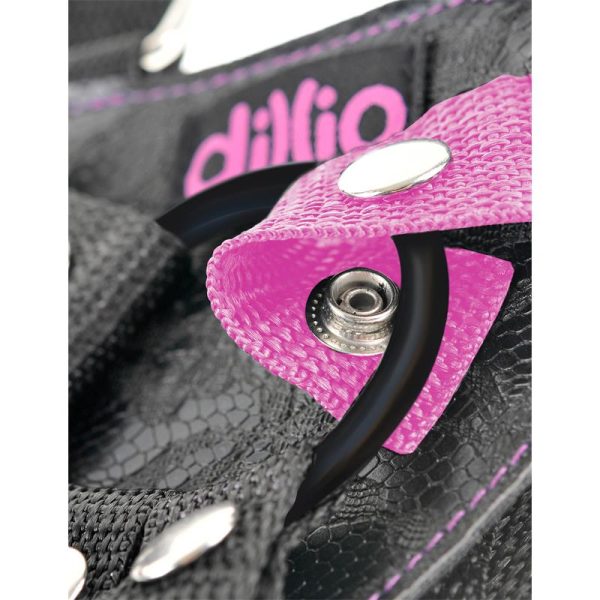 Arnés con Tirantes y Dildo 19 cm-7 Rosa - imagen 9