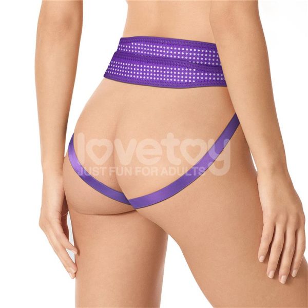Arnés Easy Strap On Harness Polka Dots Púrpura - imagen 11