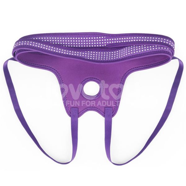Arnés Easy Strap On Harness Polka Dots Púrpura - imagen 8