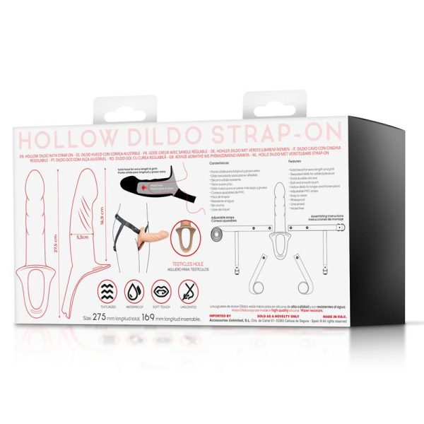 Arnés Strap-on con Dildo Hueco Silicona Premium Talla L - imagen 4