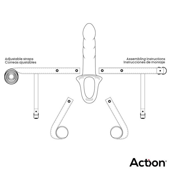 Arnés Strap-On con Dildo Hueco Silicona Premium Talla S - imagen 2