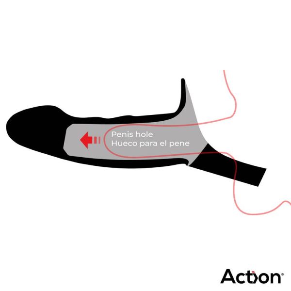 Arnés Strap-On con Dildo Hueco Silicona Premium Talla S - imagen 4