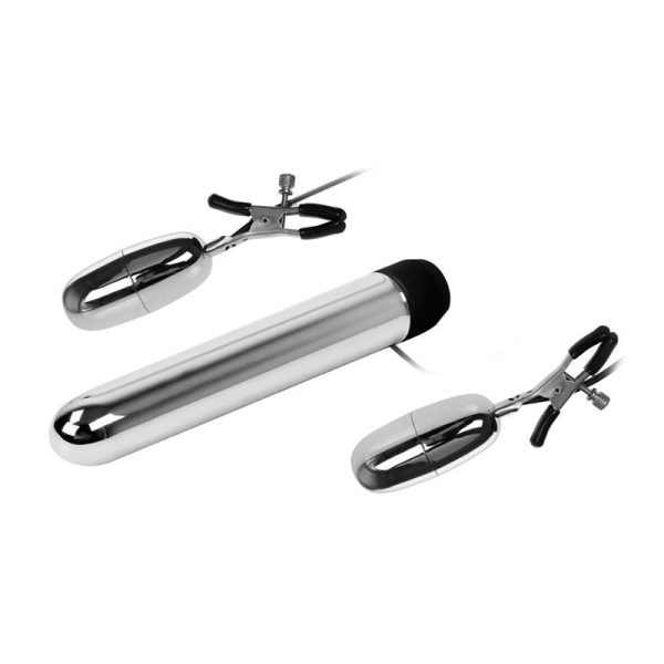 Baile Set Bala Vibrador y Pinzas para Pezones con Vibración Turbo - imagen 2