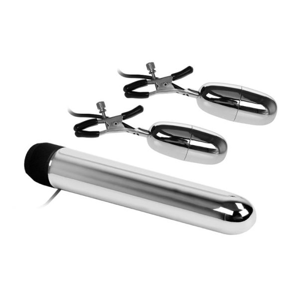 Baile Set Bala Vibrador y Pinzas para Pezones con Vibración Turbo - imagen 3