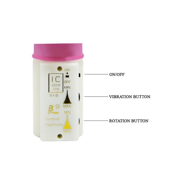 Baile Vibrador Transparente Color Rosa - imagen 3