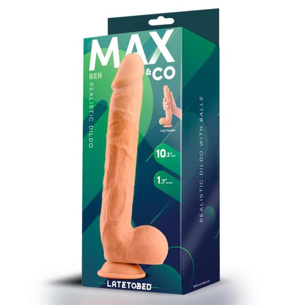 Ben Dildo Realista con Testículos 10.2 Natural - imagen 2