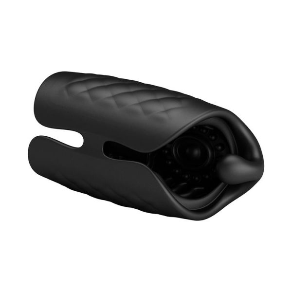 Black Glans Trainer Masturbador Manual con Vibración - imagen 2