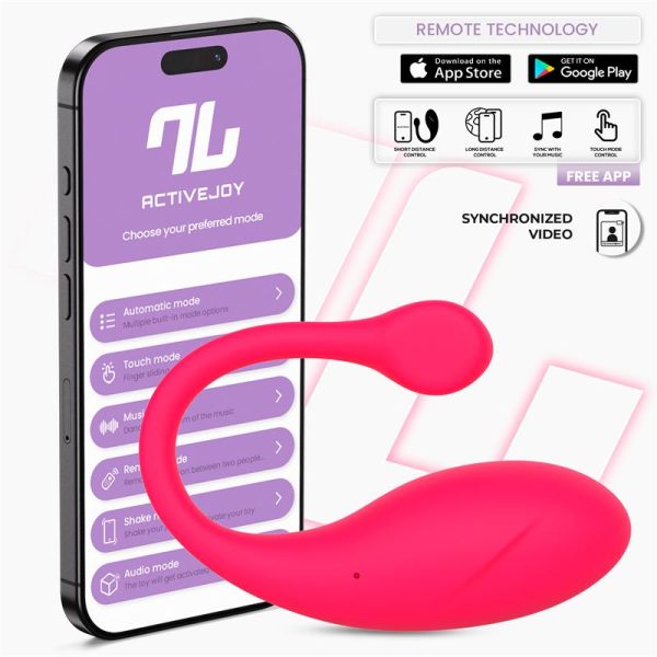 Bulby Huevo Vibrador con APP Rosa Intenso