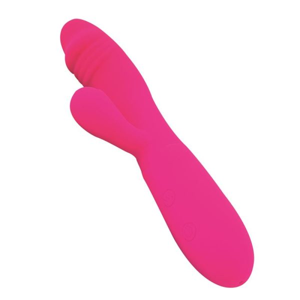 Candy Vibrador con Conejito Punto G USB Silicona Fucshia - imagen 5