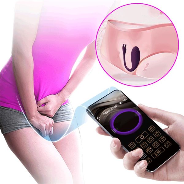 Catalina Huevo Vibrador con APP Púrpura - imagen 12